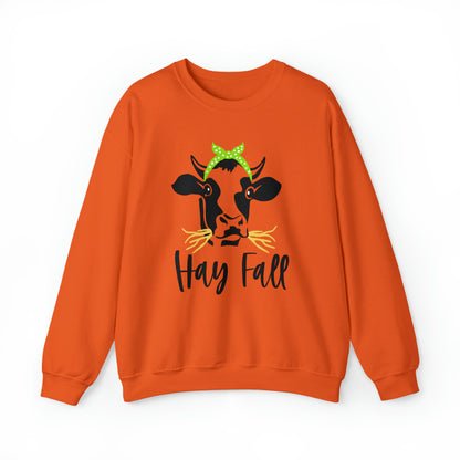 Hay Fall Cow Crewneck Sweatshirt