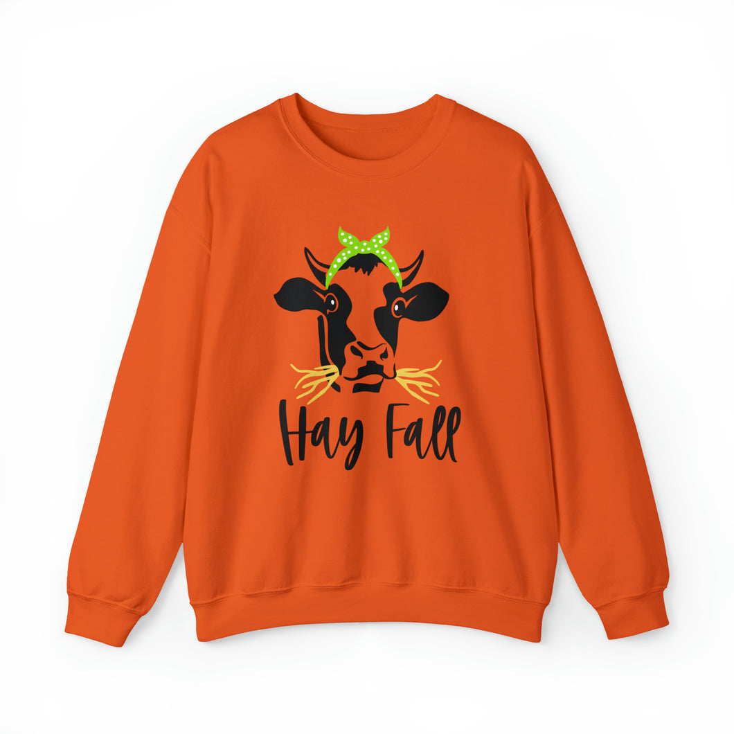 Hay Fall Cow Crewneck Sweatshirt