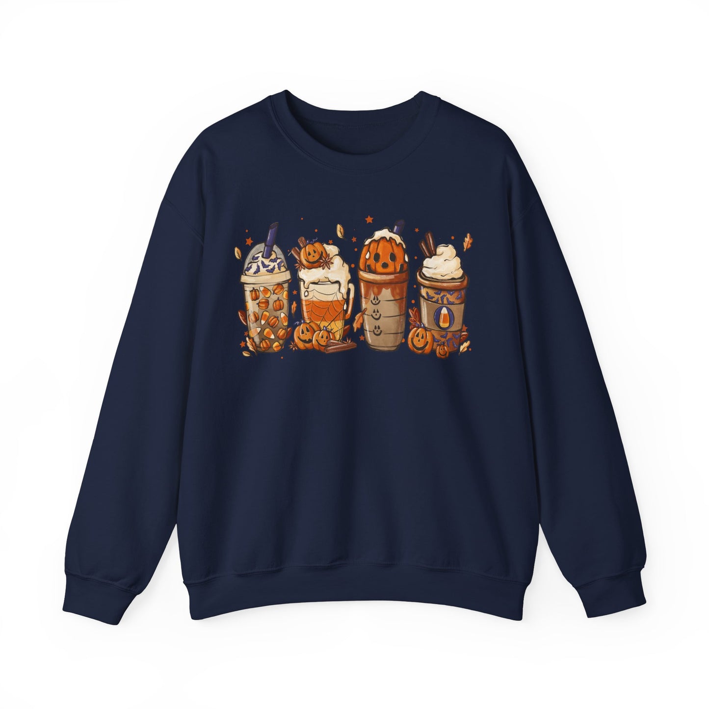 Halloween, Coffee Lovers, Pumpkin Sweatshirt