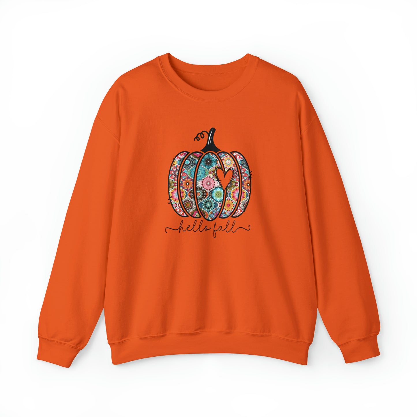 Patchwork Pumpkin Fall Sweatshirt