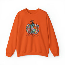 Load image into Gallery viewer, Patchwork Pumpkin Fall Sweatshirt
