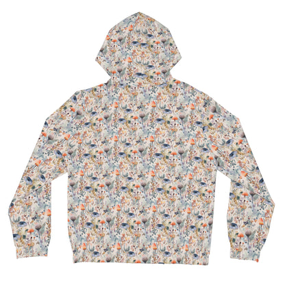 Peach Mushrooms Women’s Full-Zip Hoodie (AOP)