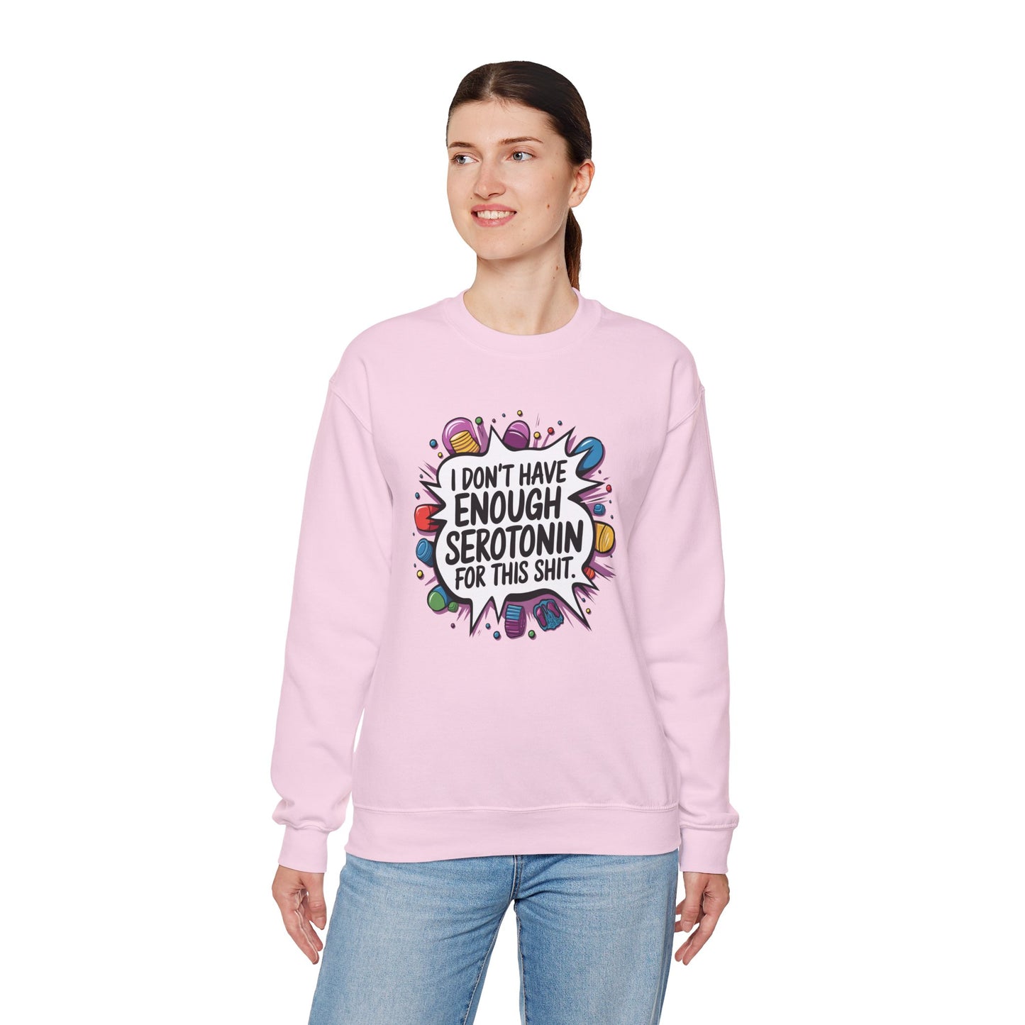 Serotonin Deficiency Crewneck Sweatshirt