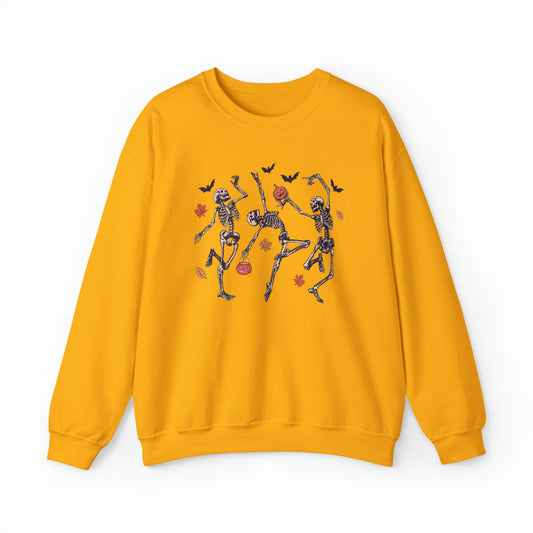 Dancing Skeletons Halloween Fall Sweatshirt