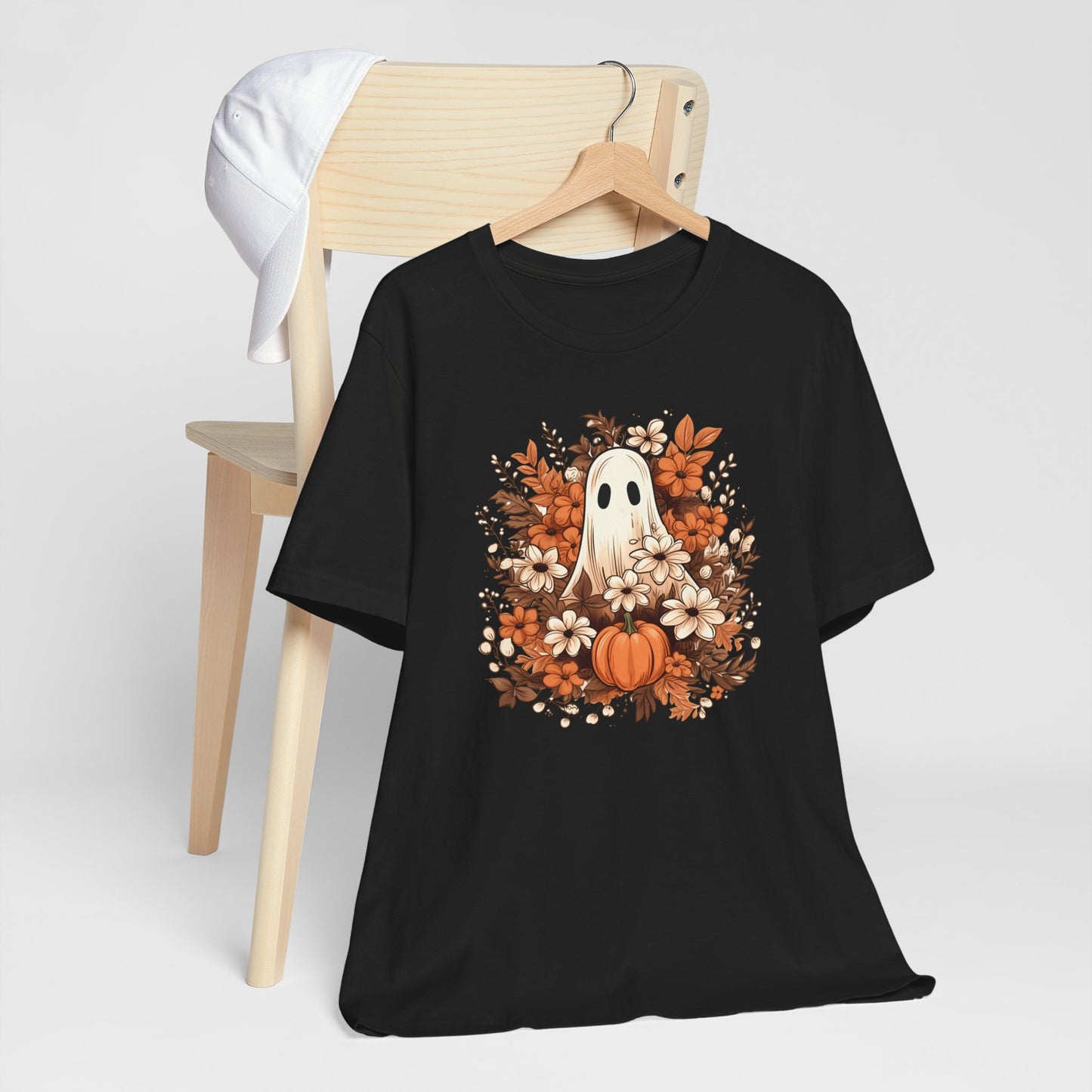 Floral Ghost Fall Halloween TShirt