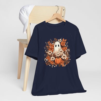 Floral Ghost Fall Halloween TShirt