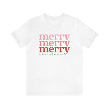 Load image into Gallery viewer, Merry Merry Merry Christmas Holiday Tee
