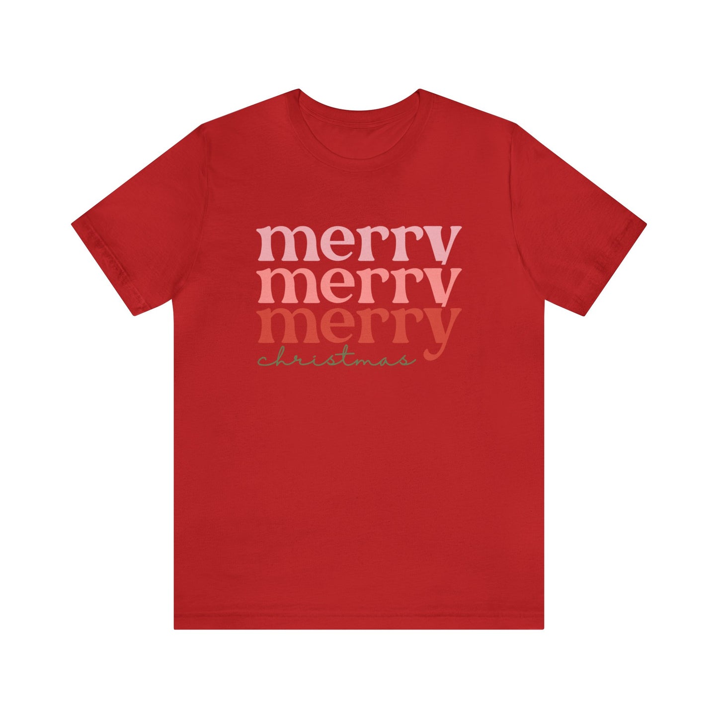 Merry Merry Merry Christmas Holiday Tee