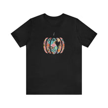 Load image into Gallery viewer, Boho Fall Patchwork Pumpkin Tshirt
