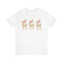 Load image into Gallery viewer, Reindeer Trio Holiday Christmas TShirt
