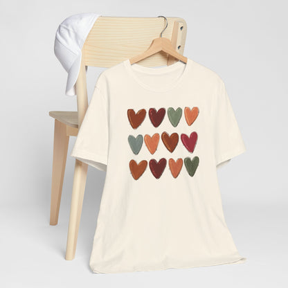 Fall Hearts Thanksgiving Halloween Tshirt