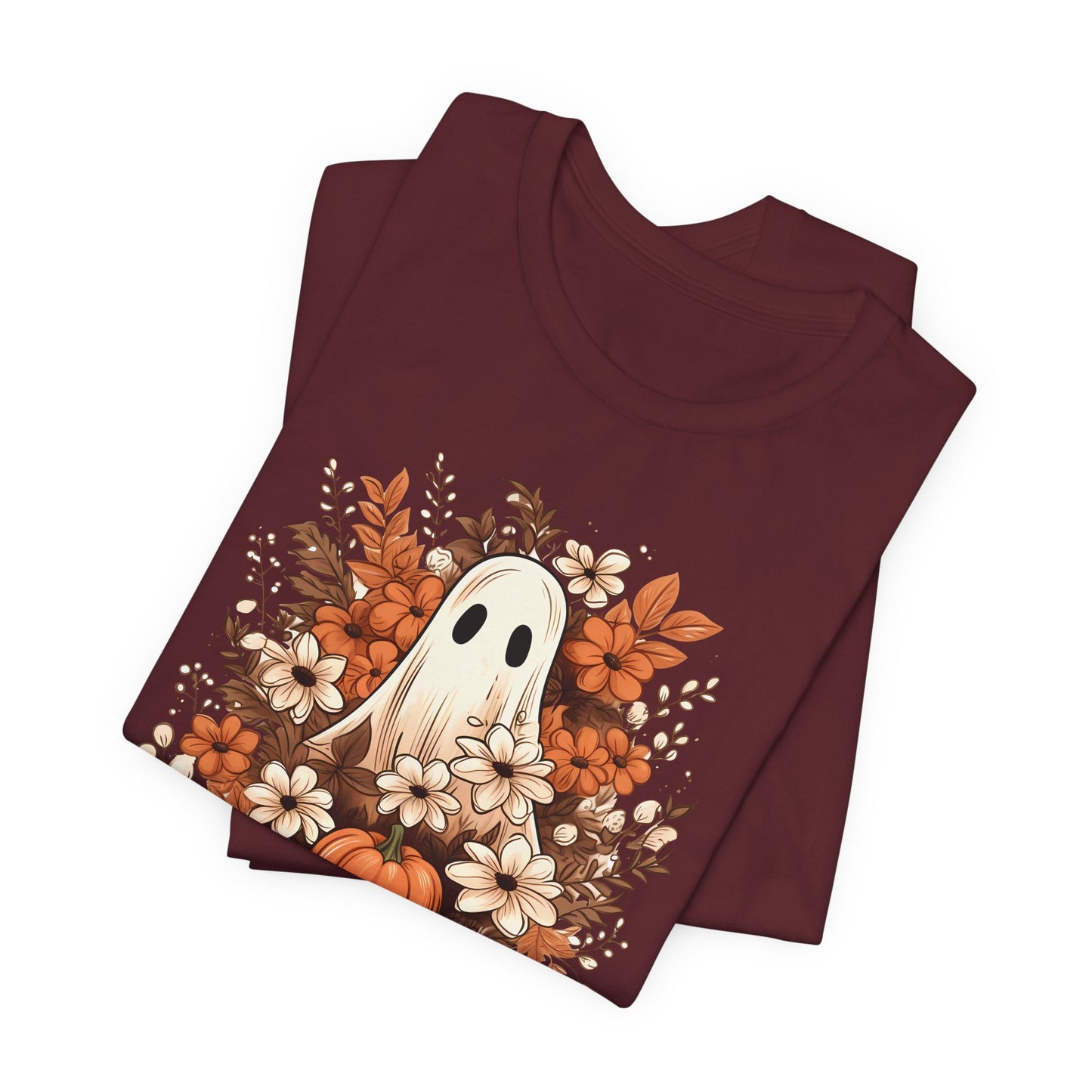 Floral Ghost Fall Halloween TShirt