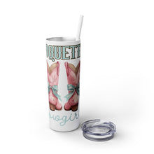 Load image into Gallery viewer, Coquette Cowgirl Skinny Tumbler with Straw, 20oz
