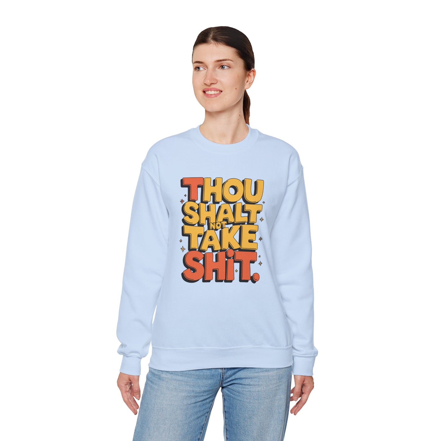 Funny Unisex Sweatshirt - Thou Shall Not Design