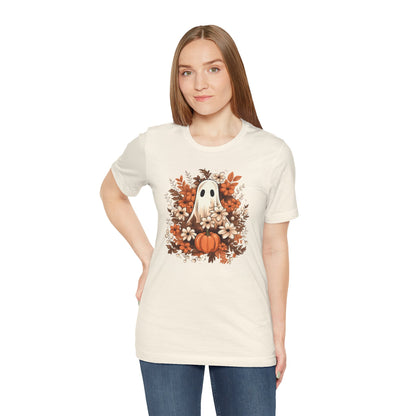 Floral Ghost Fall Halloween TShirt