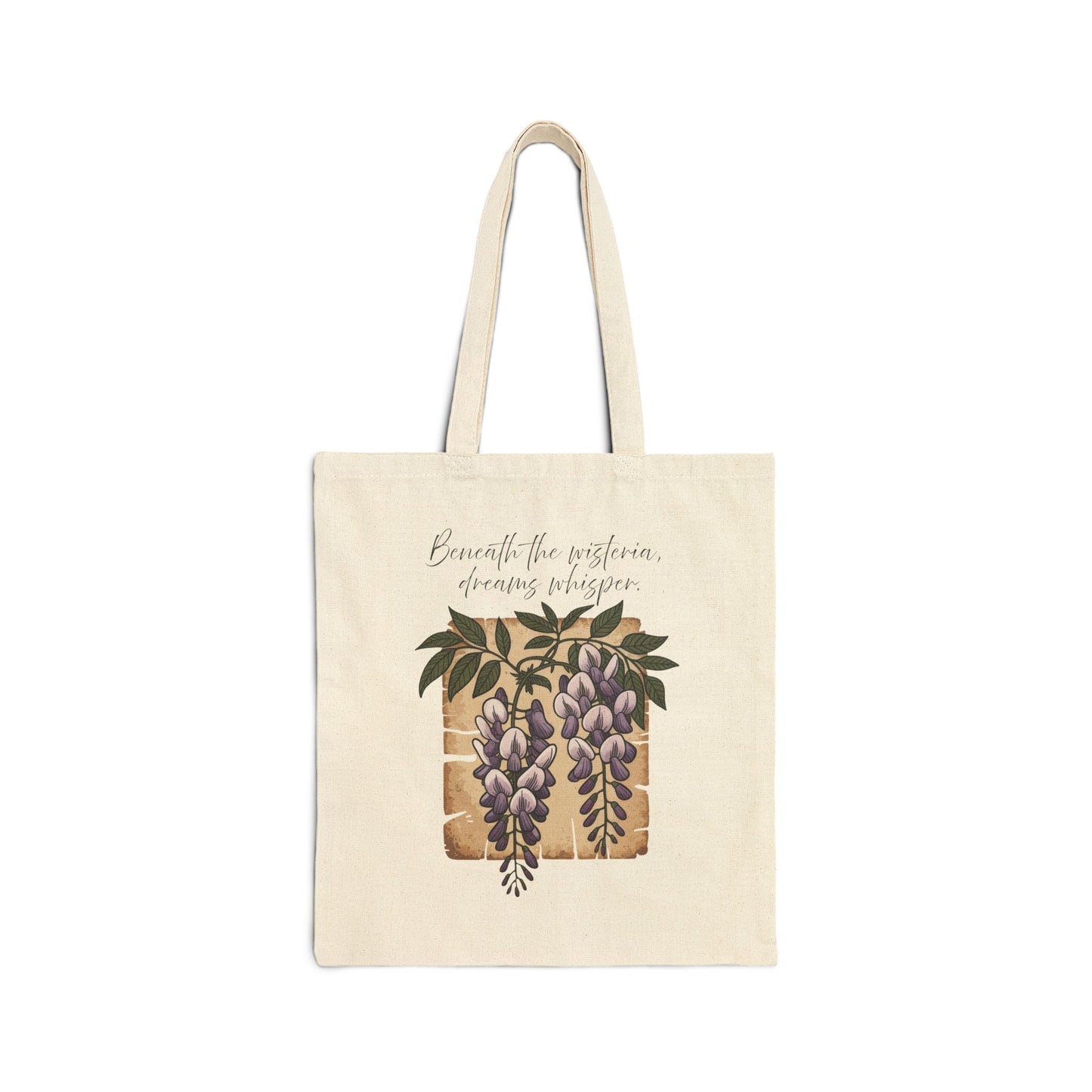 Tote Bag Chateaucore Bag Botanical Tote Bag, Eco-Friendly Shopping Tote, Gift for Plant Lovers, Wisteria Floral Design, Reusable Grocery Bag