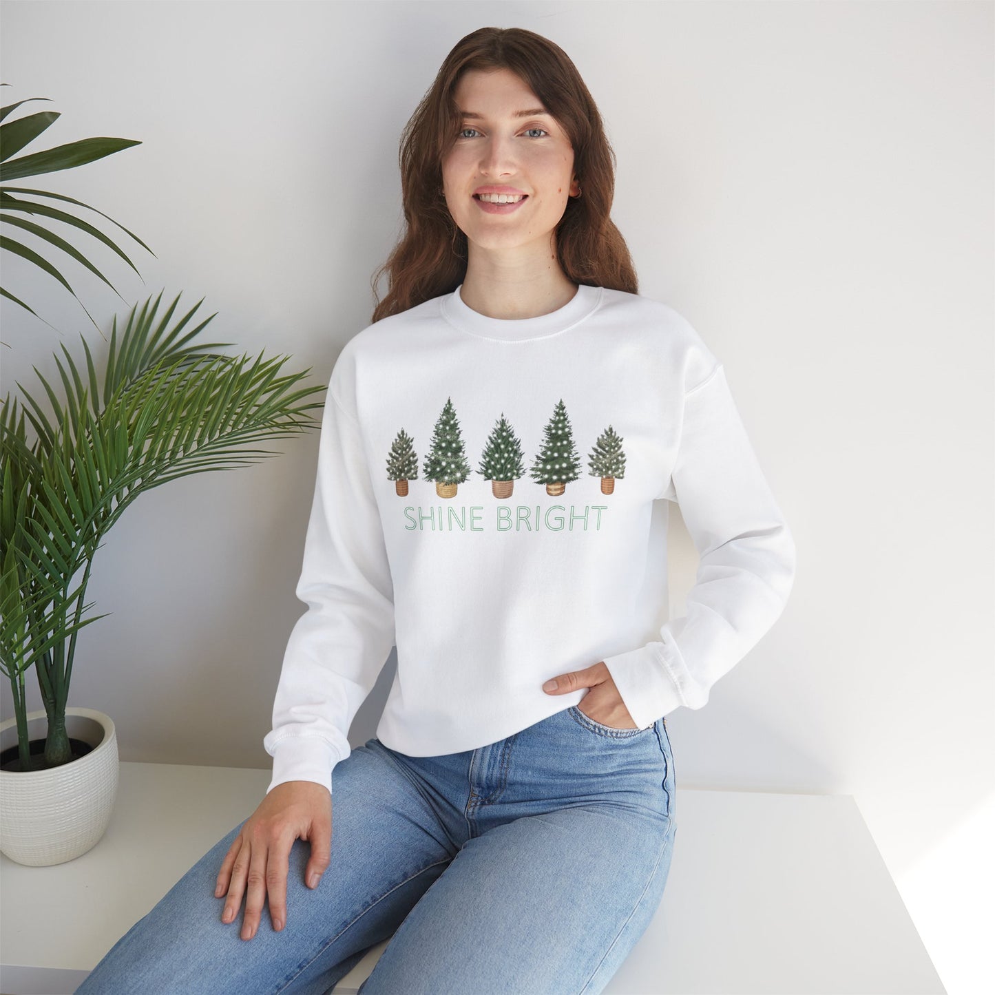 Shine Bright Christmas Trees Sweatshirt