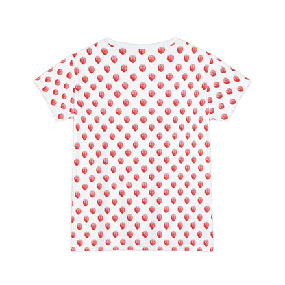 Strawberry Print T-Shirt for Women