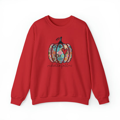 Patchwork Pumpkin Fall Sweatshirt