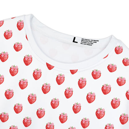 Shirt Strawberry Coquette Aesthetic Fruit Top Print Tee for Women