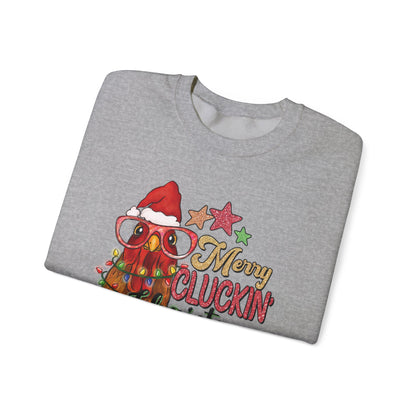 Merry Cluckin' Christmas Chicken Sweatshirt