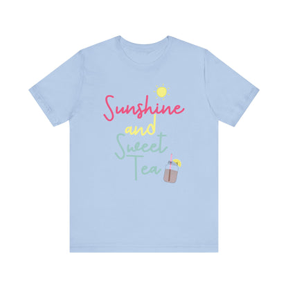 T-Shirt Sunshine and Sweet Tea Summertime Drinks Shirt