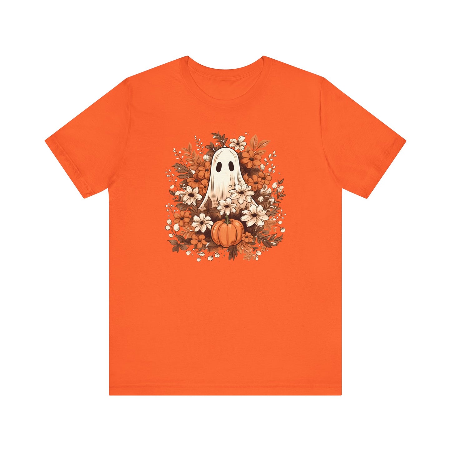 Floral Ghost Fall Halloween TShirt