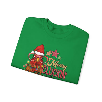 Merry Cluckin' Christmas Chicken Sweatshirt