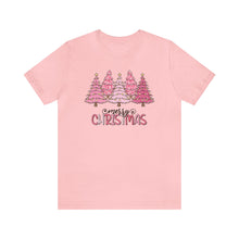 Load image into Gallery viewer, Pink Merry Christmas Tree Holiday TShirt
