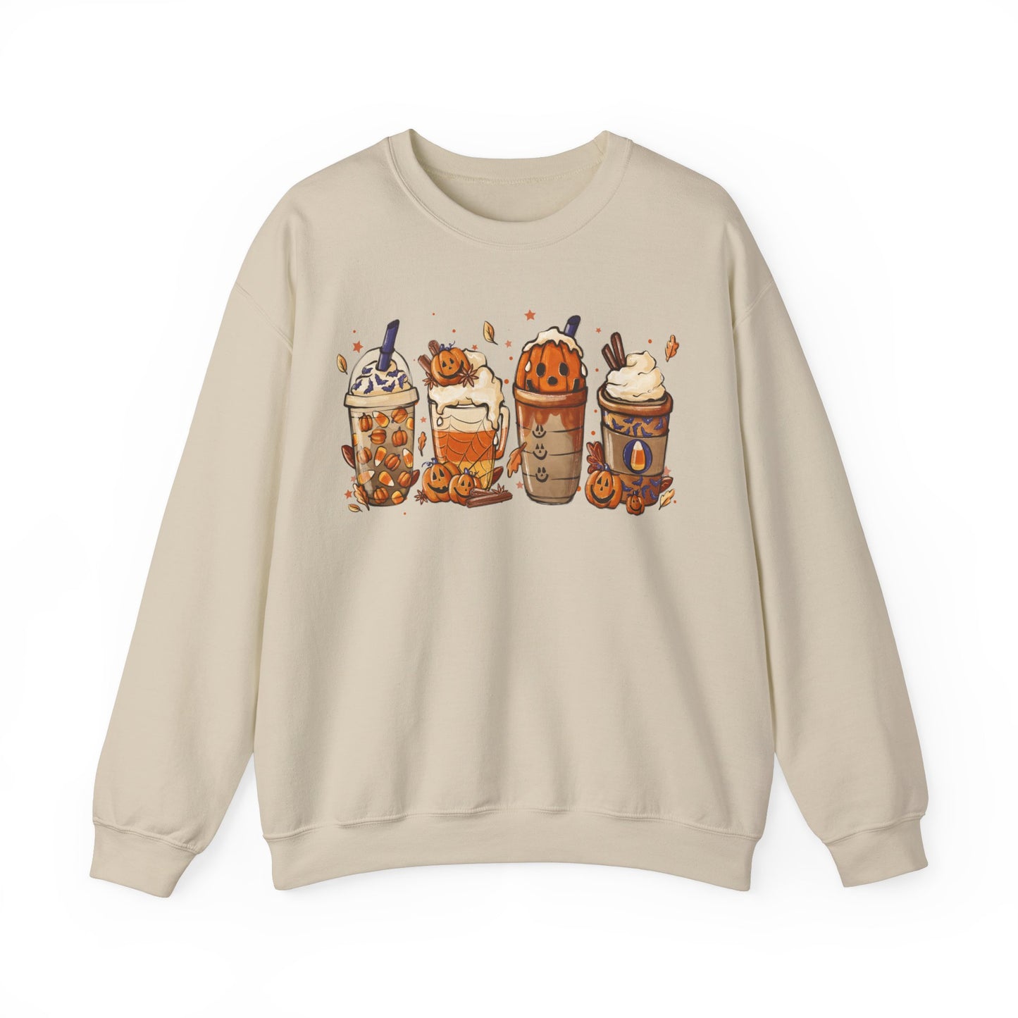 Halloween, Coffee Lovers, Pumpkin Sweatshirt