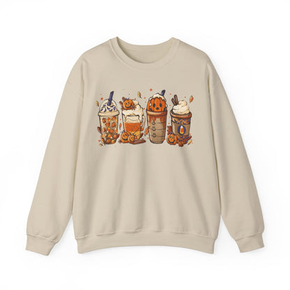 Halloween, Coffee Lovers, Pumpkin Sweatshirt