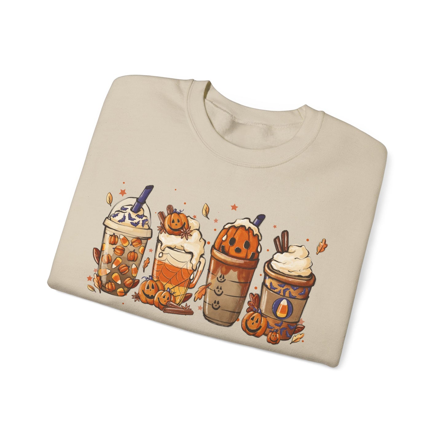 Halloween, Coffee Lovers, Pumpkin Sweatshirt