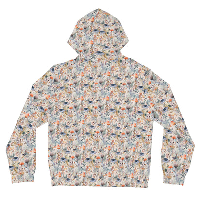 Peach Mushrooms Women’s Full-Zip Hoodie (AOP)