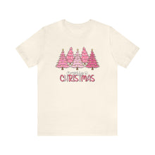 Load image into Gallery viewer, Pink Merry Christmas Tree D Holiday TShirt
