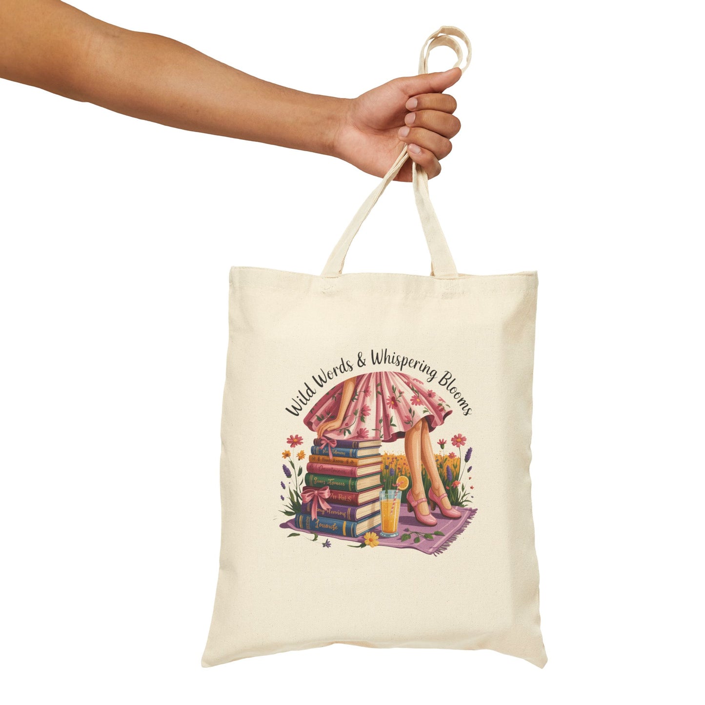 Charming Literary Tote Bag Book Lover Gift Eco-Friendly Shopping Bag Library Tote Perfect for Readers and Students Literary Girl Tote