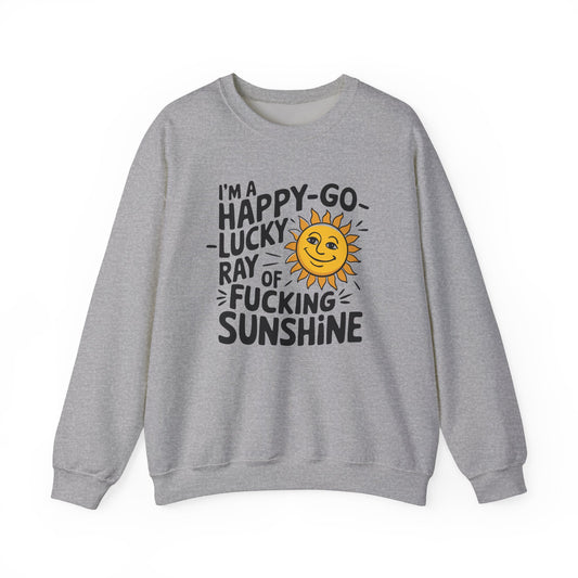 Sweatshirt Happy Go Lucky Ray of Sunshine Crewneck Sweatshirt