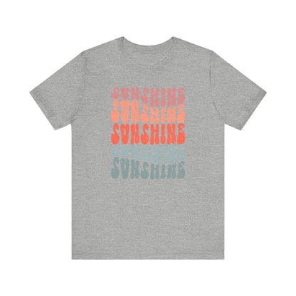 T-Shirt Retro Sunshine 70's Summer Beach Shirt For Those Who Love The Sun Sunshine Beach Tee