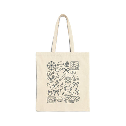 Tote Bag Creative Canvas Bag Fisherman Tote Eco-Friendly Bag Sailing Gifts Everyday Carryall Fisherman Aesthetic