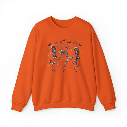 Dancing Skeletons Halloween Fall Sweatshirt