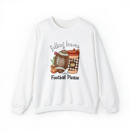 Falling Leaves & Football Please Sweatshirt