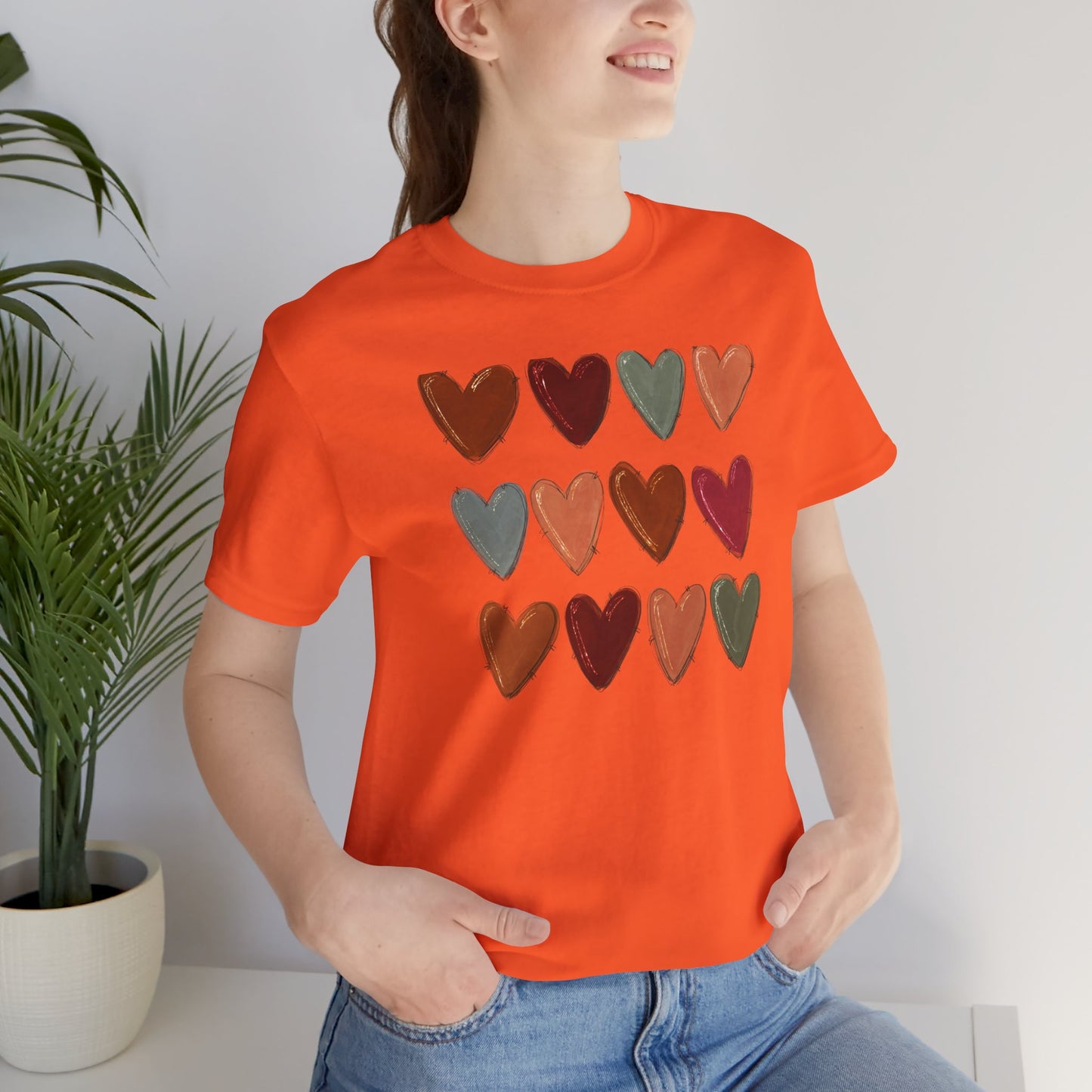 Fall Hearts Thanksgiving Halloween Tshirt