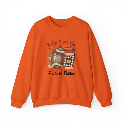 Falling Leaves & Football Please Sweatshirt