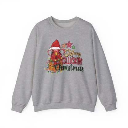 Merry Cluckin' Christmas Chicken Sweatshirt