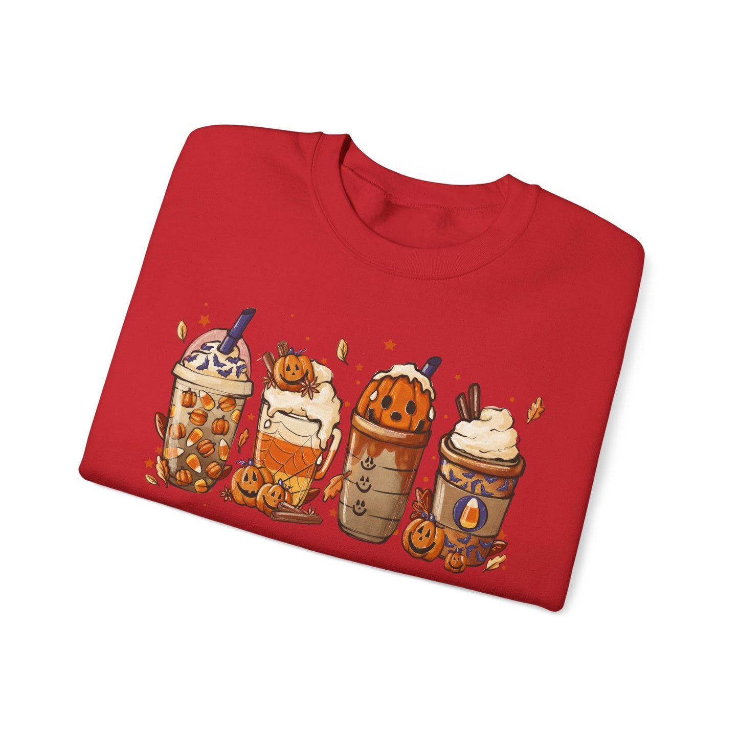 Halloween, Coffee Lovers, Pumpkin Sweatshirt