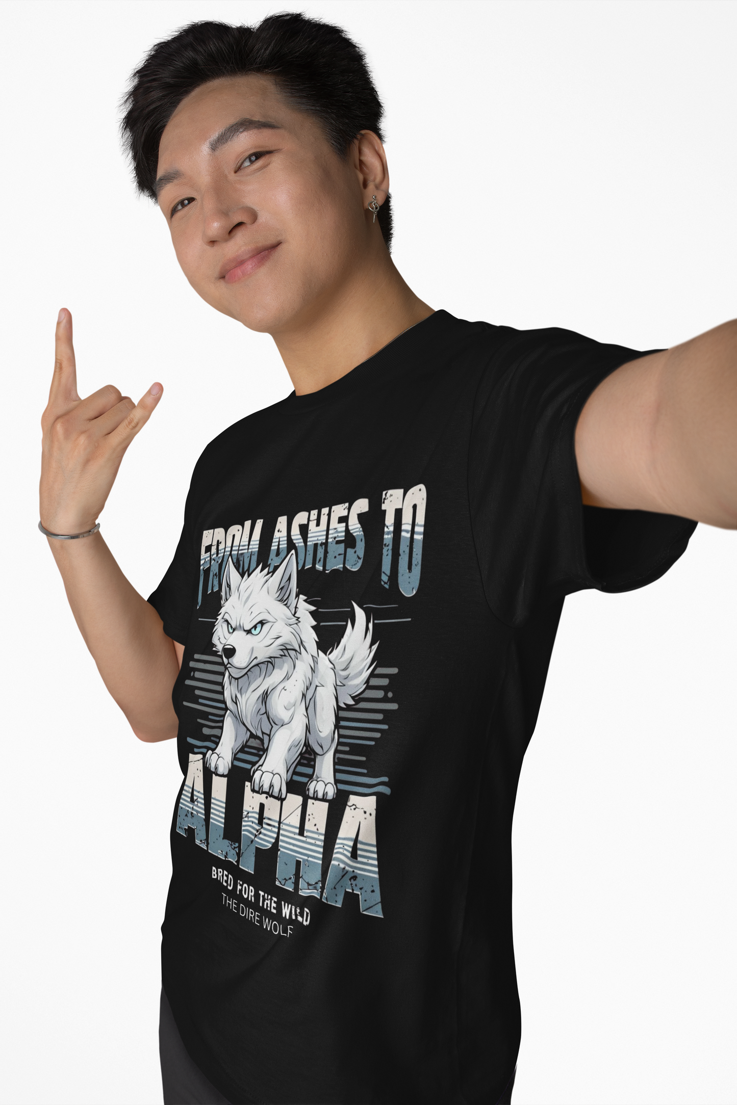 T-Shirt Dire Wolf Hybrid Tee From Ashes to Alpha Shirt for Sci-Fi fans lovers Gift for Direwolf fans Fantasy Shirt