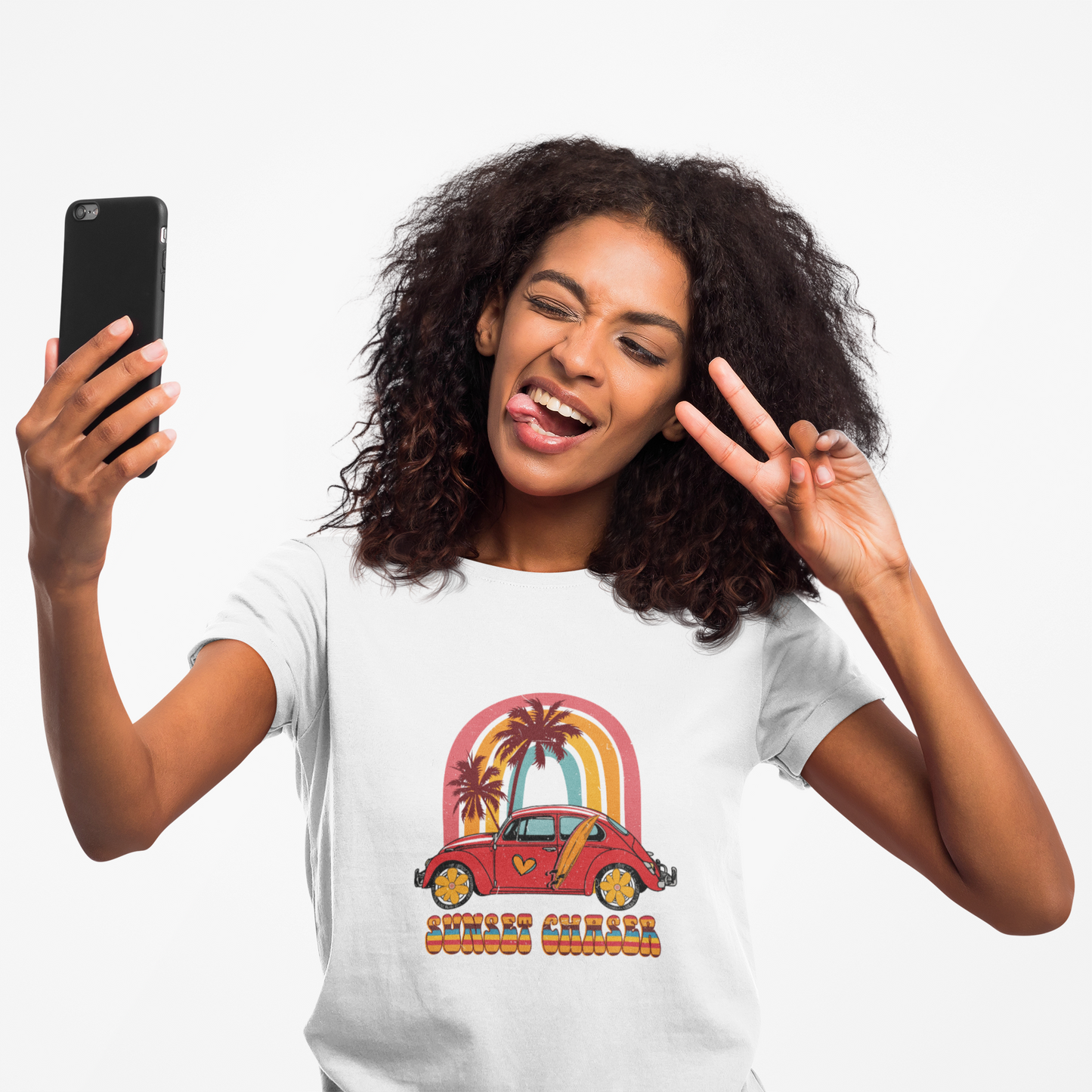 Sunset Chaser Summer Beach T-Shirt for Sunset Lovers.