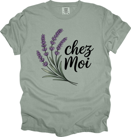 T-Shirt Charming Lavender Tee 'chez Moi' My Own Home Chateaucore Shirt
