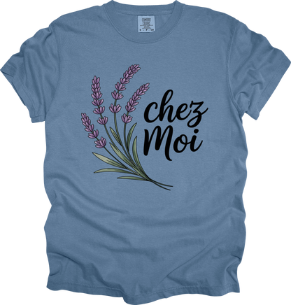 T-Shirt Charming Lavender Tee 'chez Moi' My Own Home Chateaucore Shirt