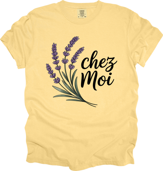 T-Shirt Charming Lavender Tee 'chez Moi' My Own Home Chateaucore Shirt