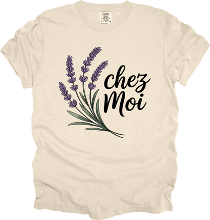 T-Shirt Charming Lavender Tee 'chez Moi' My Own Home Chateaucore Shirt